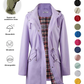 🧥LETZTER TAG DES AUSVERKAUFS 50 % RABATT🌧️💧Ultimative wasserdichte Jacke mit Karomuster für Damen🍃