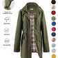 🧥LETZTER TAG DES AUSVERKAUFS 50 % RABATT🌧️💧Ultimative wasserdichte Jacke mit Karomuster für Damen🍃