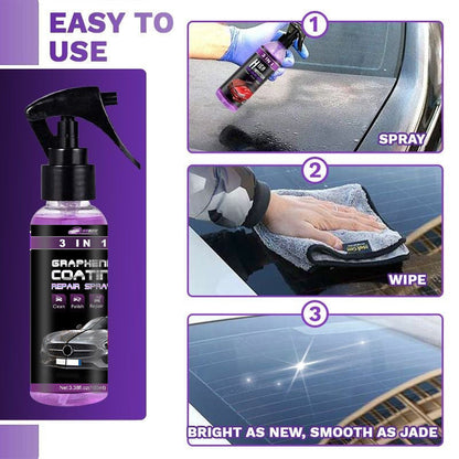 🌟KAUFEN SIE 1 UND ERHALTEN SIE 1 GRATIS🔥 3-IN-1 Hoher Schutz Schnelles Auto-Beschichtung Spray