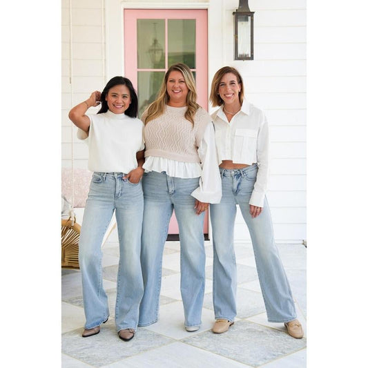 🌷Vorverkauf 44 % Rabatt auf 🍃 Vintage-Waschungen mit hohem Bauch und Bauchkontrolle Jeans mit geradem Bein