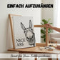 🧻Lustige Wanddekoration fürs Badezimmer - Esel-Bild mit der Aufschrift „Nice Ass“(Schöner Arsch)