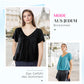 ✨Mehr kaufen, mehr sparen!🌸Lässiges Damen-Top mit plissiertem V-Ausschnitt und kurzen Ärmeln