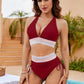 🩷HEISSER VERKAUF 49% RABATT🩷Patchwork-Bikini mit V-Ausschnitt, 2-teiliges Set👙