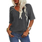 ✨ Angebot für kurze Zeit💥 Damen V-Ausschnitt T-Shirt in Einzelfarbe  [Im Angebot & Schneller Versand!]