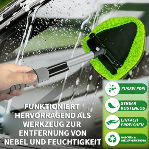 🧼 50% RABATT! Mikrofaser-Scheibenreiniger mit ausziehbarem Griff | Kratzfrei Reinigen