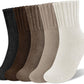 🍂 Damen-Halbwadensocken in Unifarben – Zeitlos & bequem