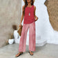 🔥 Muttertags-Rabattaktion 50% RABATT 🌺 Modische Zweiteilige Damen-Outfits mit bedrucktem ärmellosen Oberteil & Hose