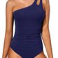 🌸🌼Frühjahrsaktion 49% RABATT🧚Einstückiger asymmetrischer Damen-Badeanzug