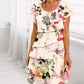🔥50 % Rabatt🌺Kaskadenkleid mit Blumenmuster und mehreren Pflanzen