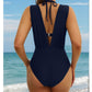🩱Sommer-Explosion☀️Zweiteiliges Badeanzug-Set für Damen mit Schleife in Unifarbe