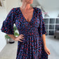 🌷Frühjahrs-Hot-Sale 49% Rabatt🍃Leopardenkleid mit geraffter Taille🌺Bequem mit guter Figur