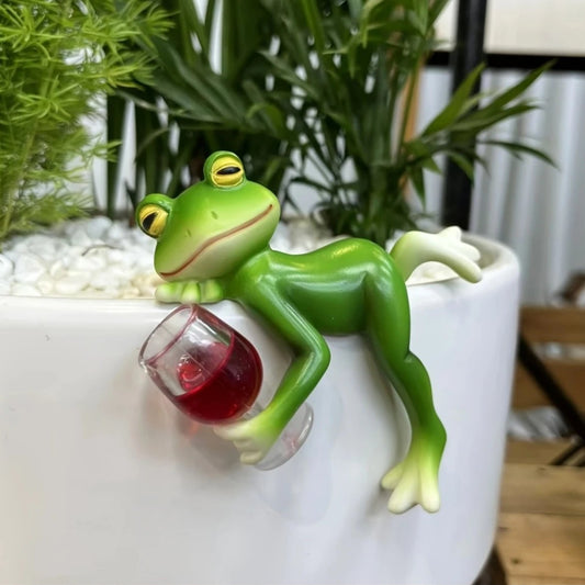 ⏰Letzter Tag 49% Rabatt🍃Frosch-Blumentopf-Hänger-Ornament🍷