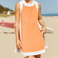 💃Sommer-Hot-Sale 50 % Rabatt💓Damen-Freizeit-Oberteile mit Farbblock-Design, ärmellos, passend zu Shorts mit Taschen