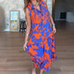 🌸Ärmelloses modisches Maxikleid mit Print für Damen