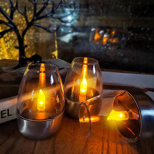 🕯️🌞 Solar-Kerzenlicht für draußen – Wetterfest, stimmungsvolles Garten- & Terrassenlicht