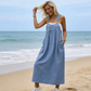 👗 58% RABATT! 💙 Damen Latzkleid in Denim-Optik – Locker, Modern & Perfekt Für Den Alltag 🌸