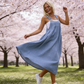 👗 58% RABATT! 💙 Damen Latzkleid in Denim-Optik – Locker, Modern & Perfekt Für Den Alltag 🌸