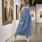 👗 58% RABATT! 💙 Damen Latzkleid in Denim-Optik – Locker, Modern & Perfekt Für Den Alltag 🌸
